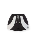 GOLF NYLON SHORTS - BLACK & WHITE