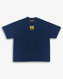 MICHIGAN EMBROIDERED CORE TEE - NAVY