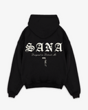 OLD ENGLISH HOODIE - BLACK