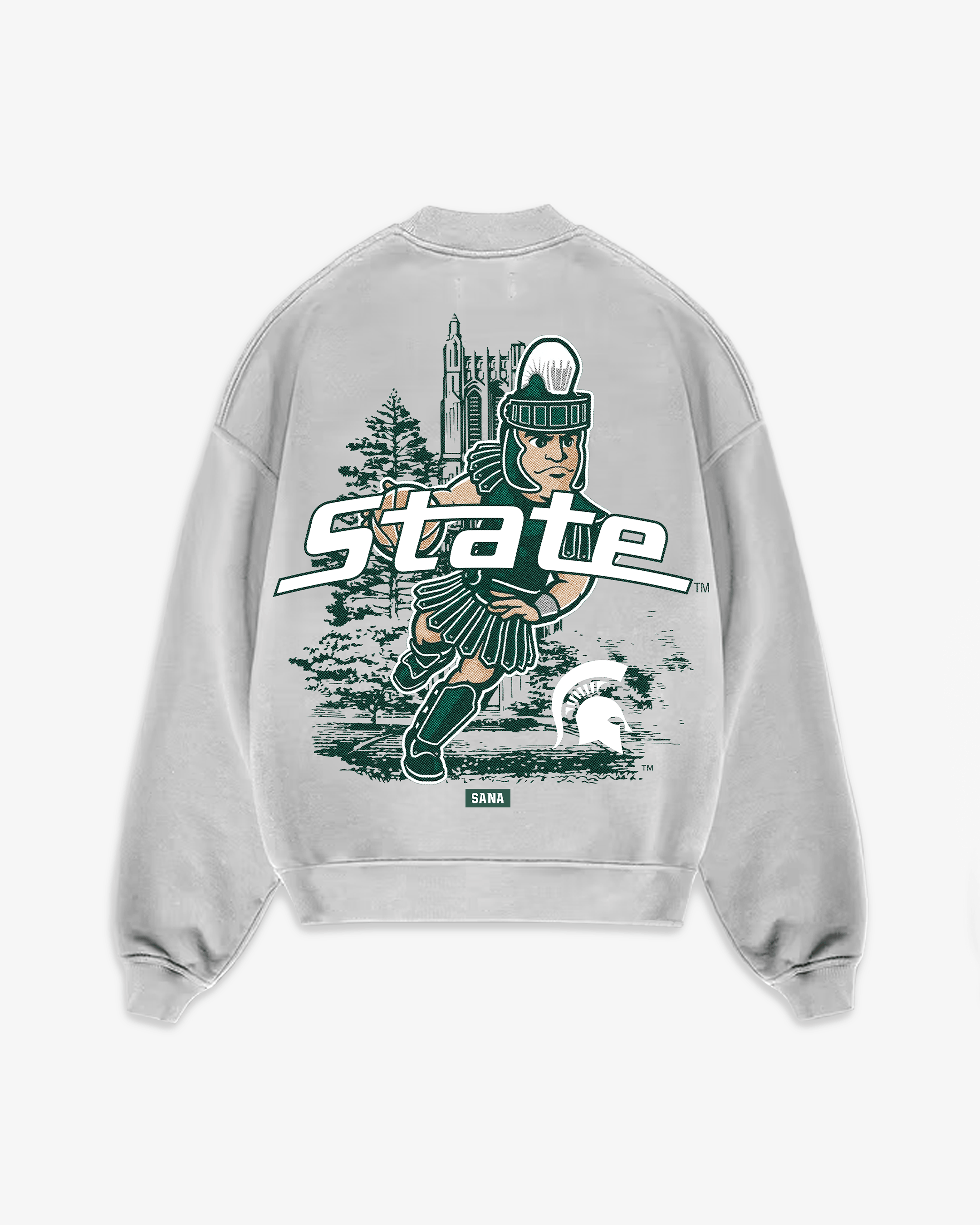 SPARTAN BASKETBALL CREWNECK - GREY – SANA