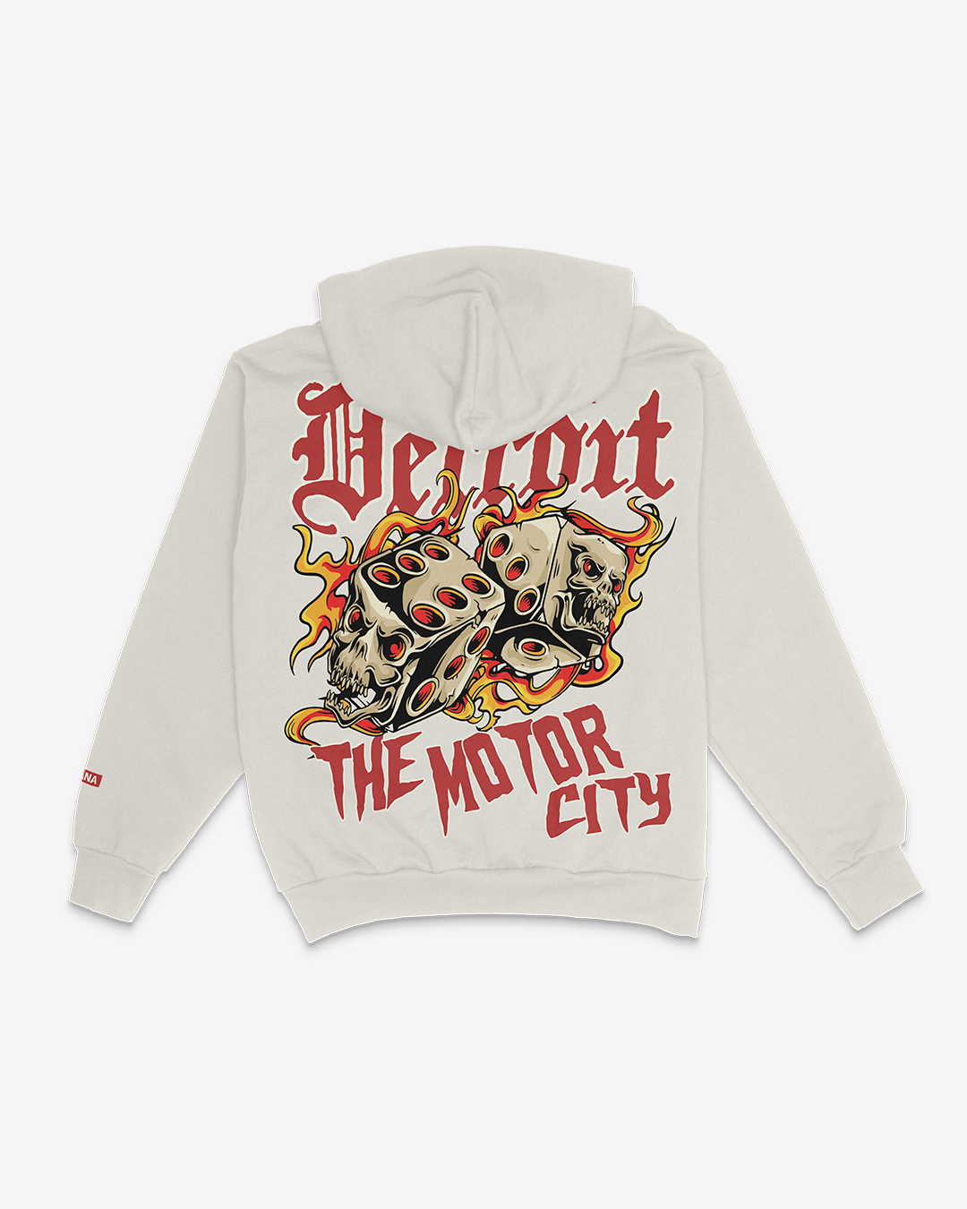 MOTOR CITY DICE HOODIE - CEMENT