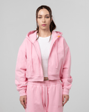 WOMENS CORE ZIP UP V2 HOODIE- PINK