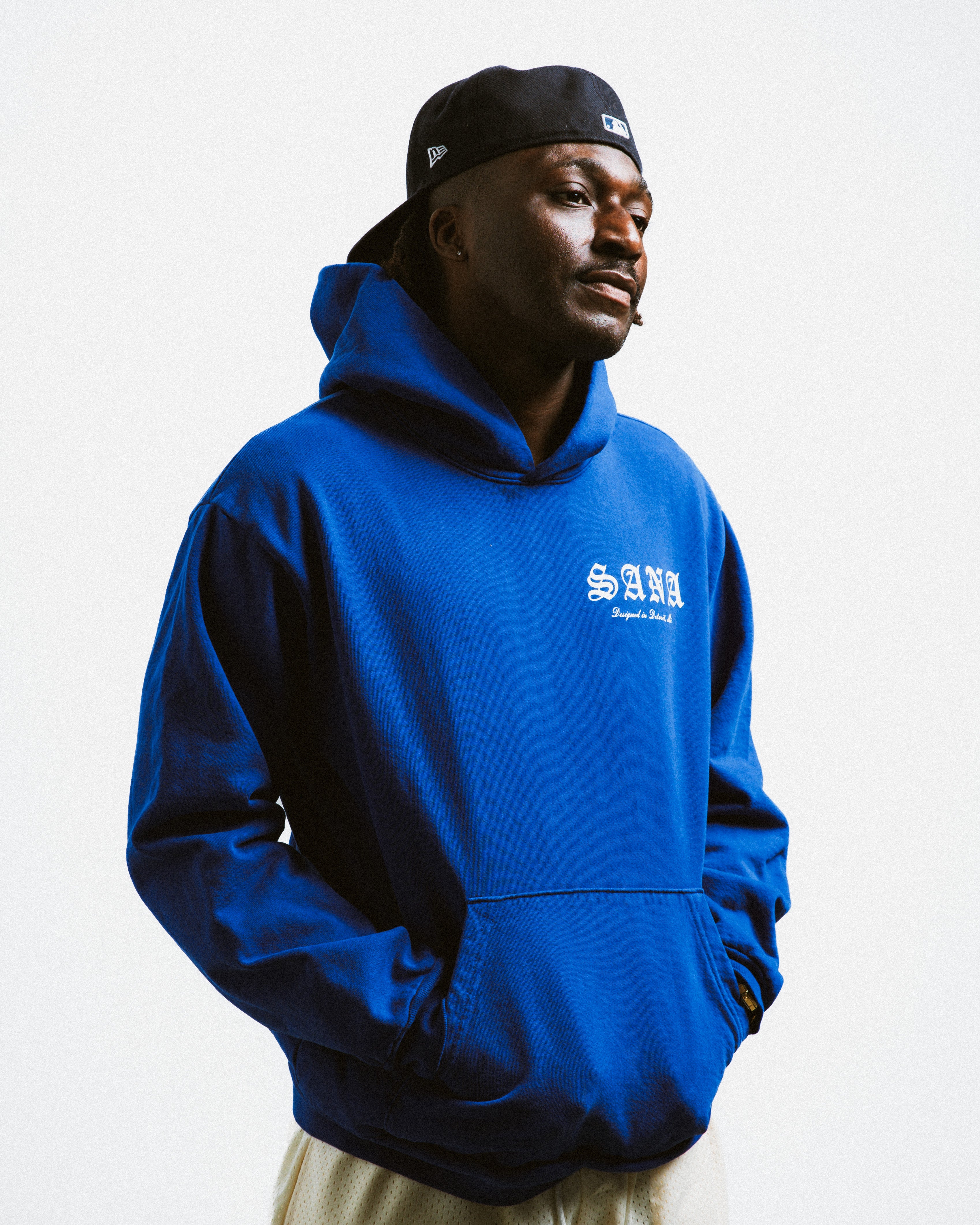 SANA OLD ENGLISH HOODIE - ROYAL BLUE