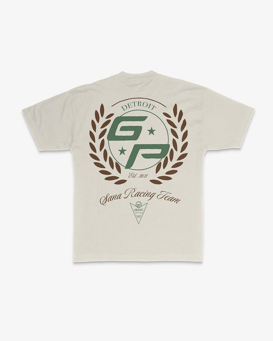 SANA RACING TEAM TEE - CREME