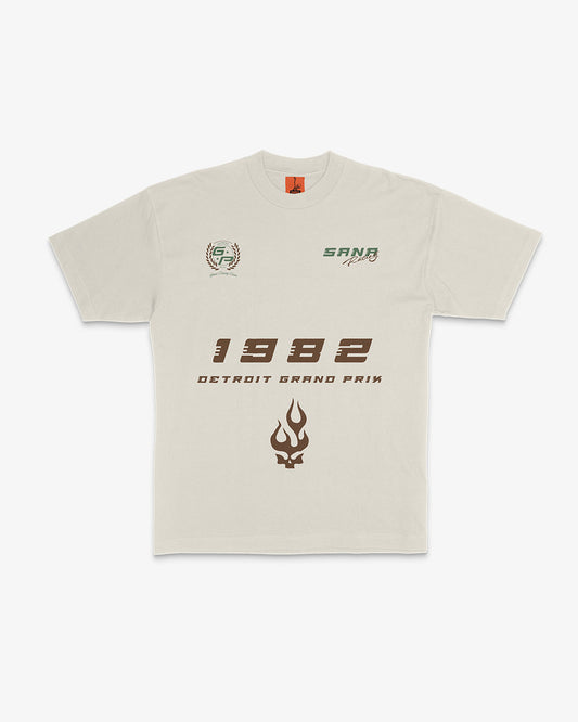 SANA RACING TEAM TEE - CREME