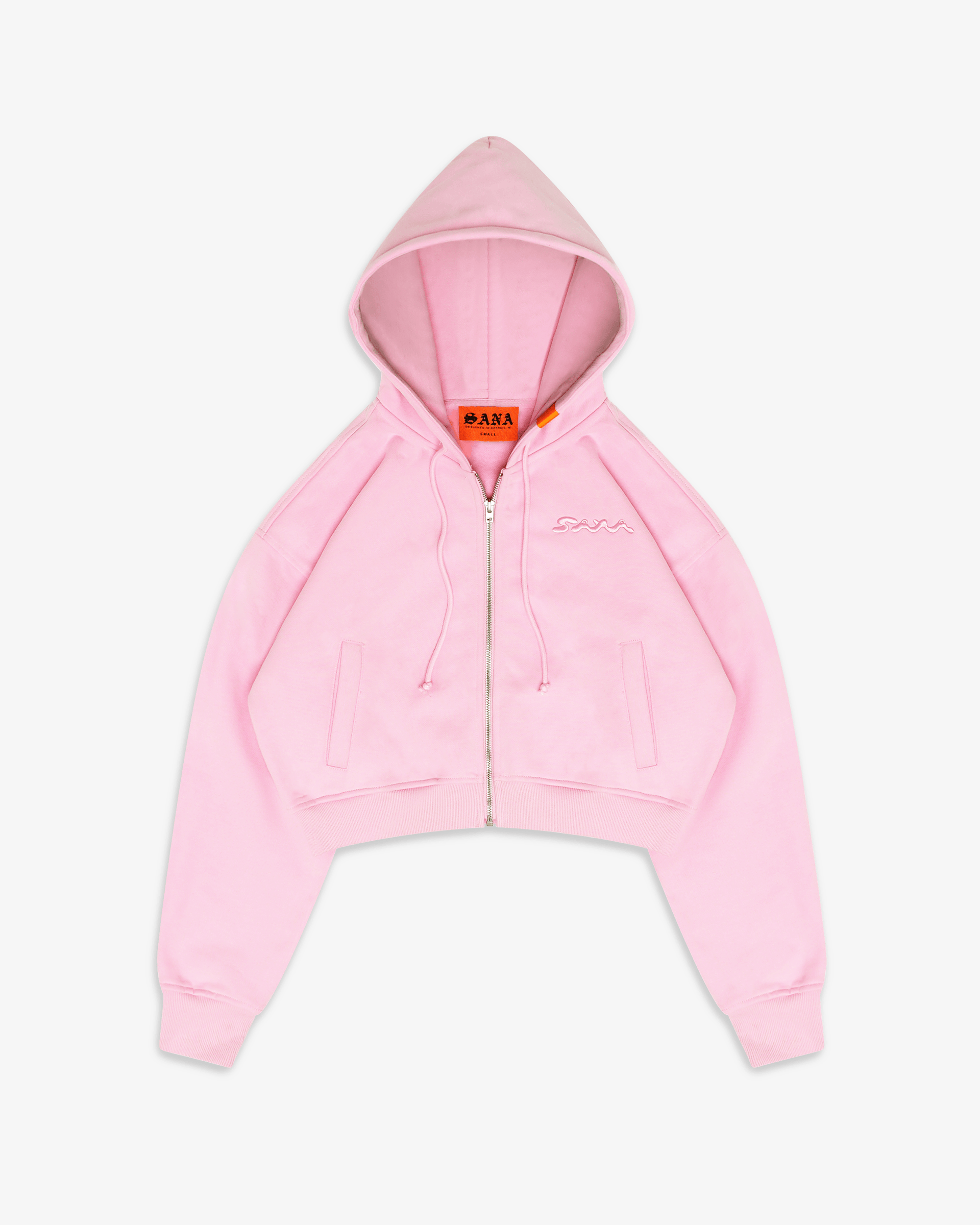WOMENS CORE ZIP UP V2 HOODIE- PINK – SANA