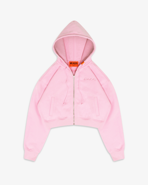 WOMENS CORE ZIP UP V2 HOODIE- PINK