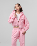 WOMENS CORE ZIP UP V2 HOODIE- PINK