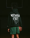 MICHIGAN STATE EMBROIDERED HOODIE V2 - GREEN