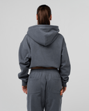 WOMENS CORE ZIP UP V2 HOODIE- SLATE