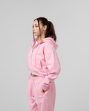 WOMENS CORE ZIP UP V2 HOODIE- PINK