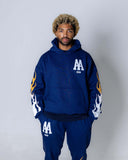 AA BONE HOODIE - NAVY