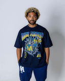 AA RIPPING SKELETON TEE - NAVY