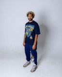 AA RIPPING SKELETON TEE - NAVY