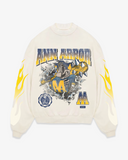 AA RIPPING SKELETON CREWNECK - OATMEAL