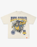 AA RIPPING SKELETON TEE - CREAM