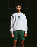 SPARTAN BASKETBALL CREWNECK - GREY