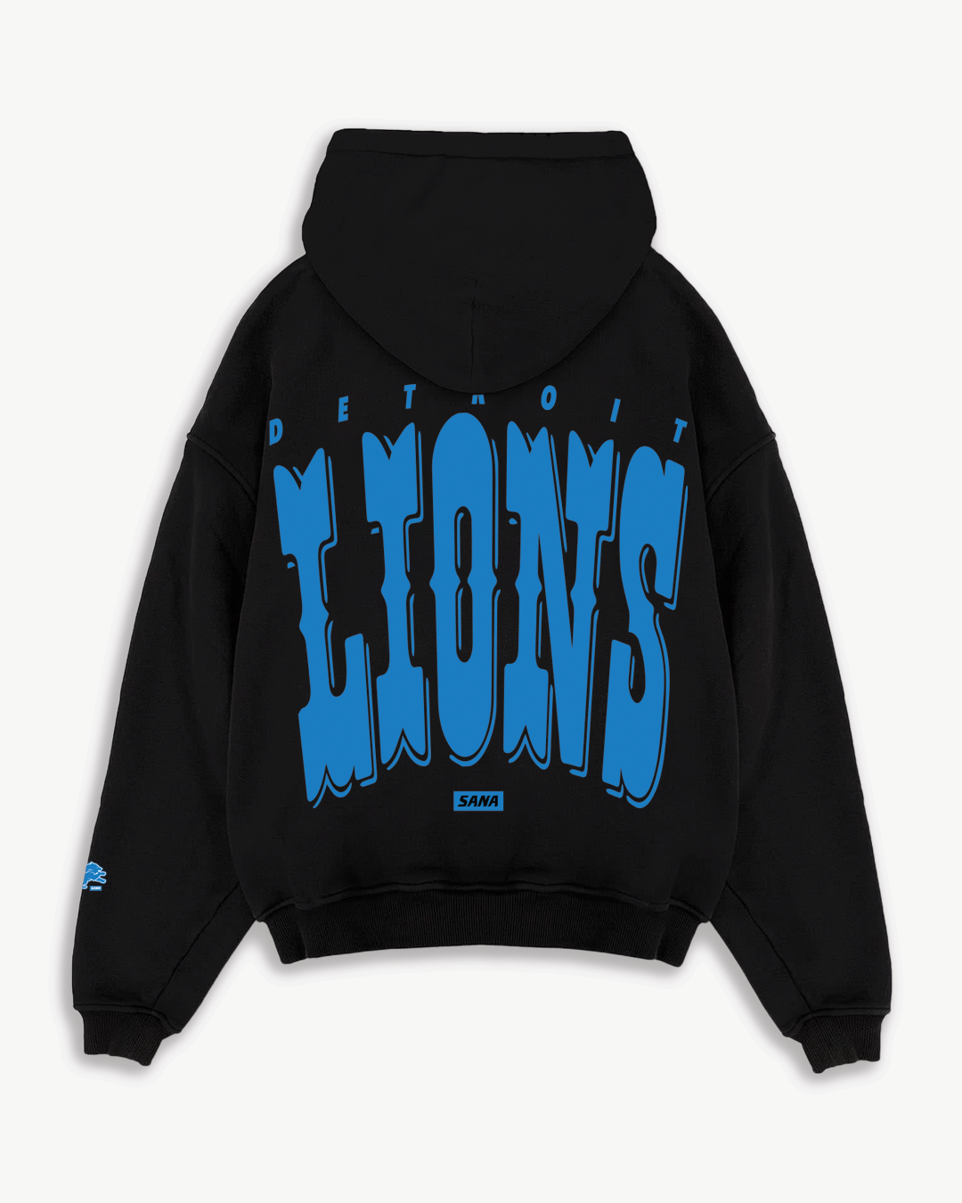 BLACKOUT LIONS HOODIE - BLACK