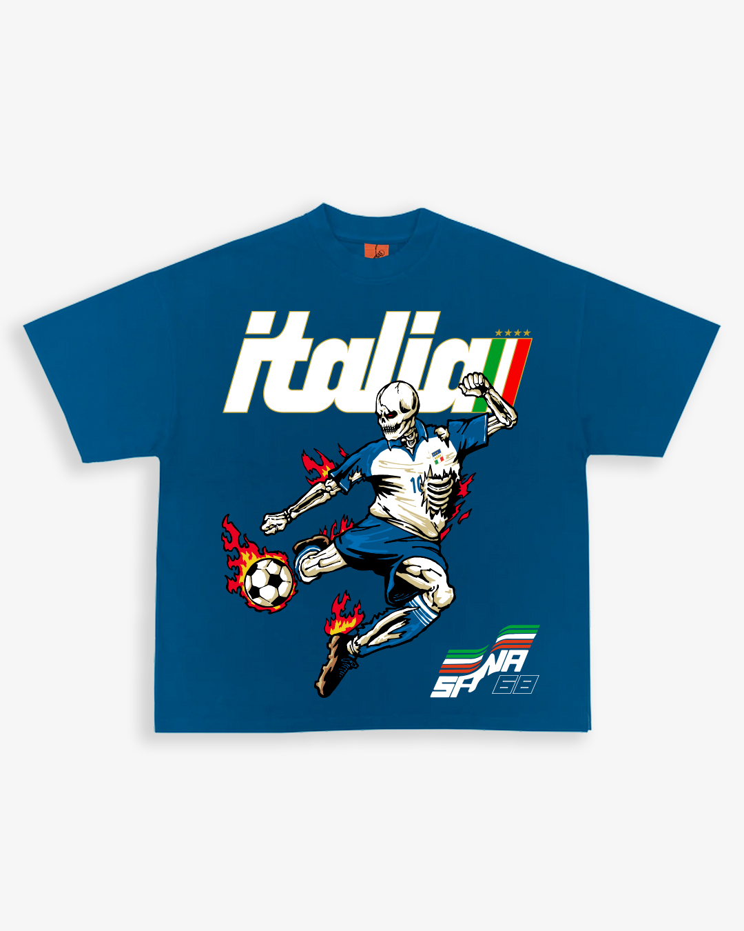 ITALIA EURO TEE - BLUE