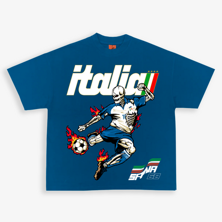 ITALIA EURO TEE - BLUE