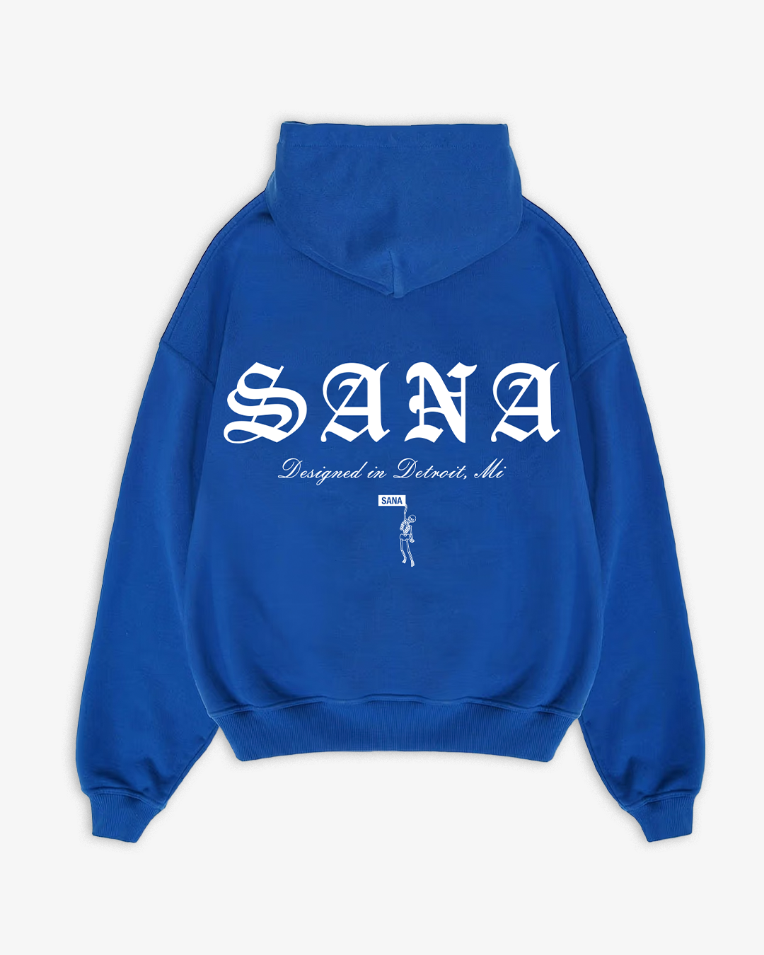 SANA OLD ENGLISH HOODIE - ROYAL BLUE