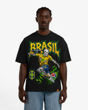 BRAZIL SKELLY TEE - BLACK