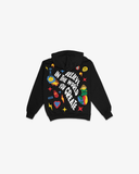 KIDS BELIEVE IN THE WORLD YOU CREATE HOODIE - BLACK