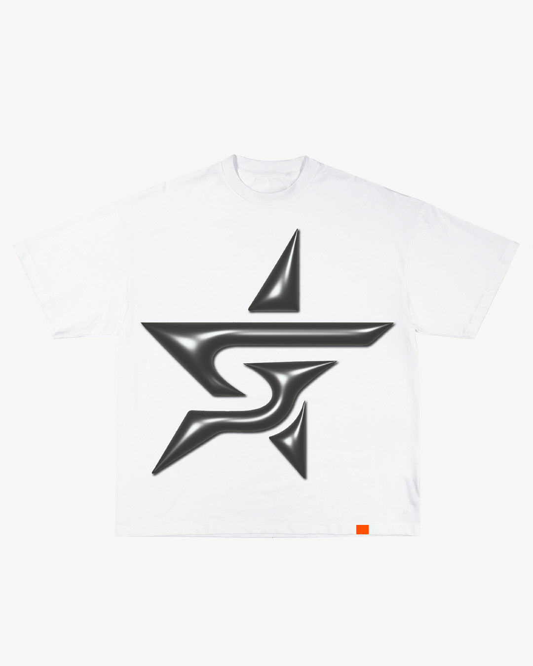 CHROME STAR TEE - WHITE