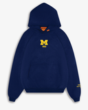 MICHIGAN EMBROIDERED CORE HOODIE - NAVY