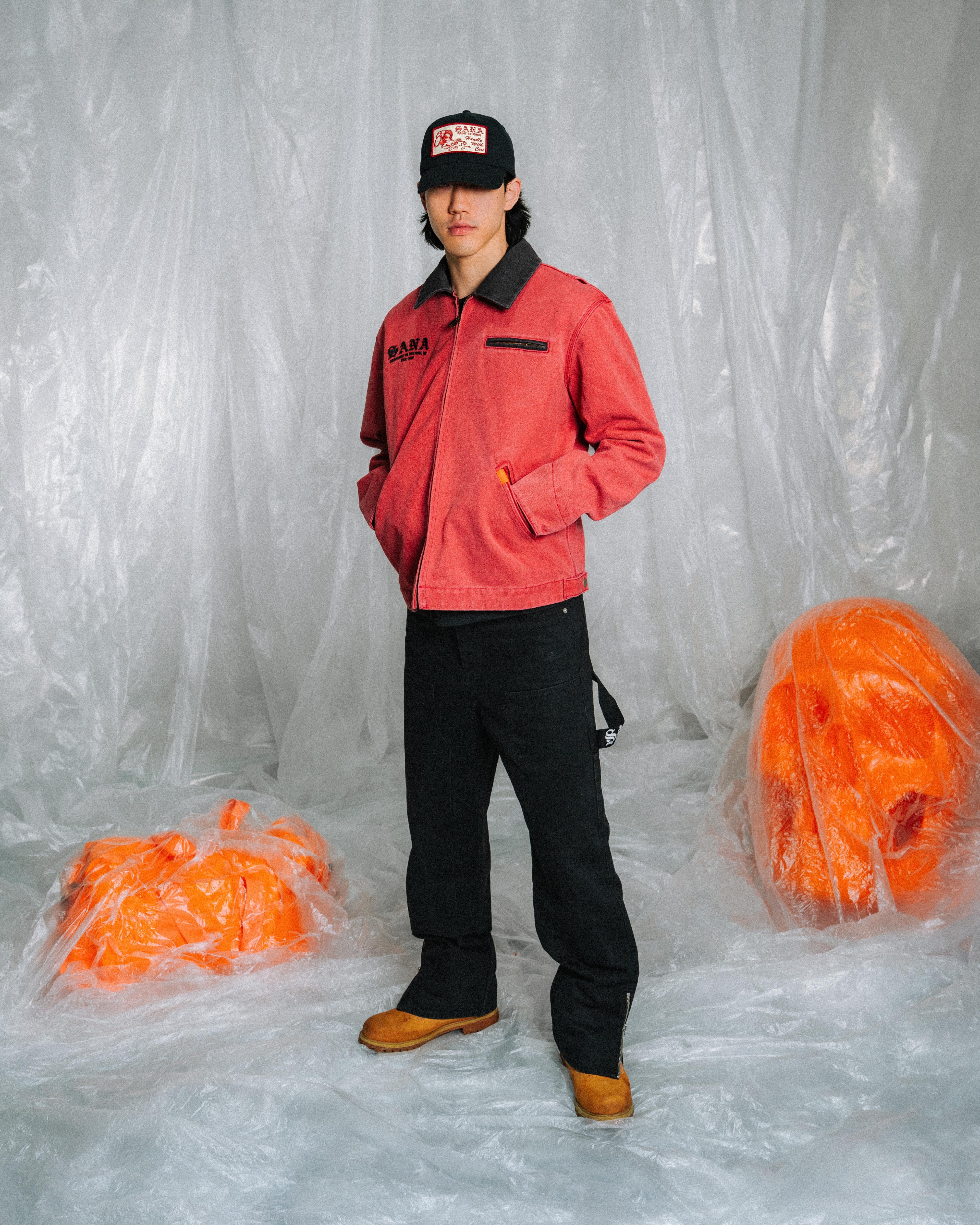 ANGEL WORKWEAR JACKET - CANARY RED – SANA