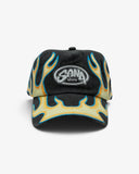 SKATE FLAME HAT - BLACK