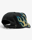 SKATE FLAME HAT - BLACK