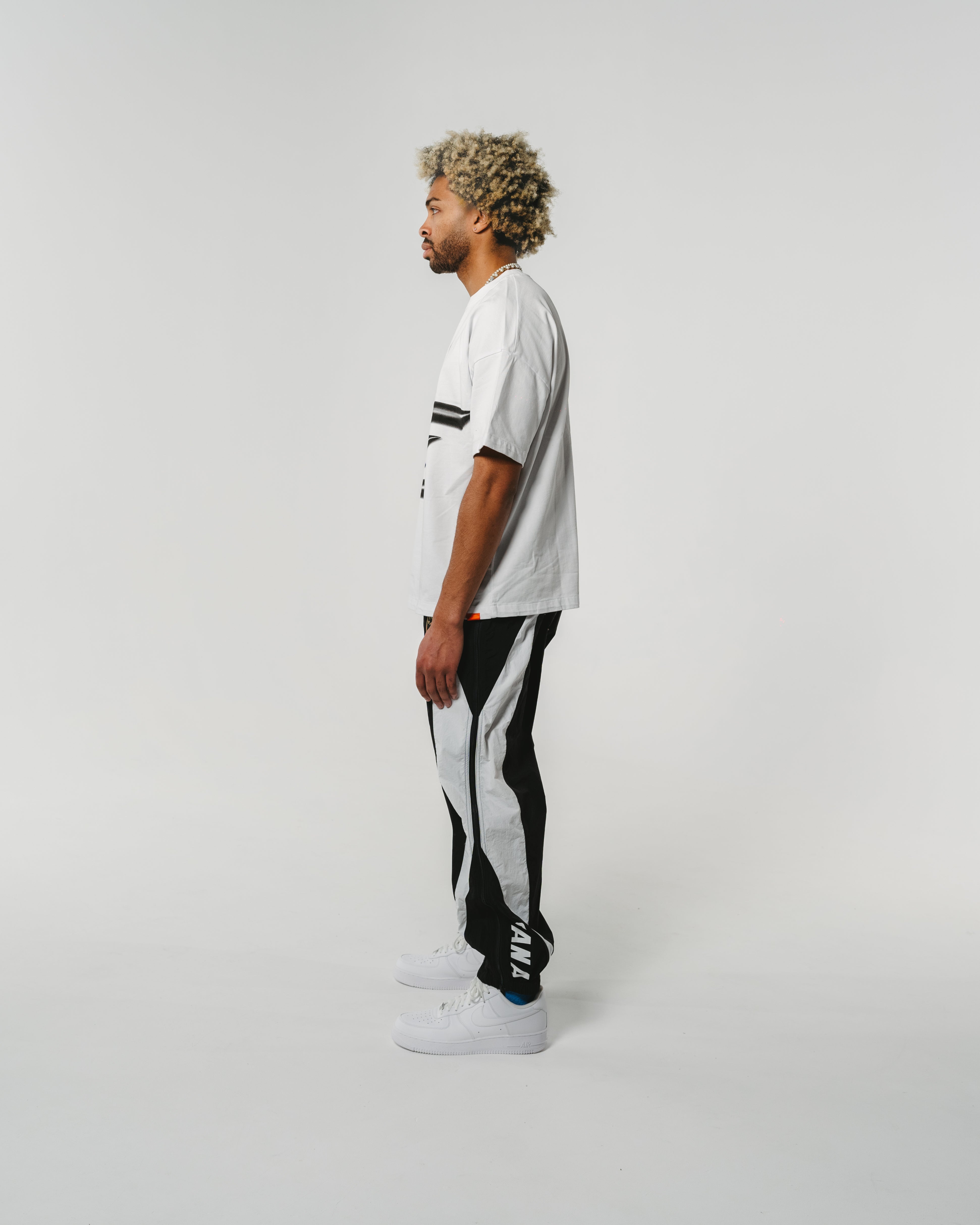 NYLON PANTS - BLACK/WHITE