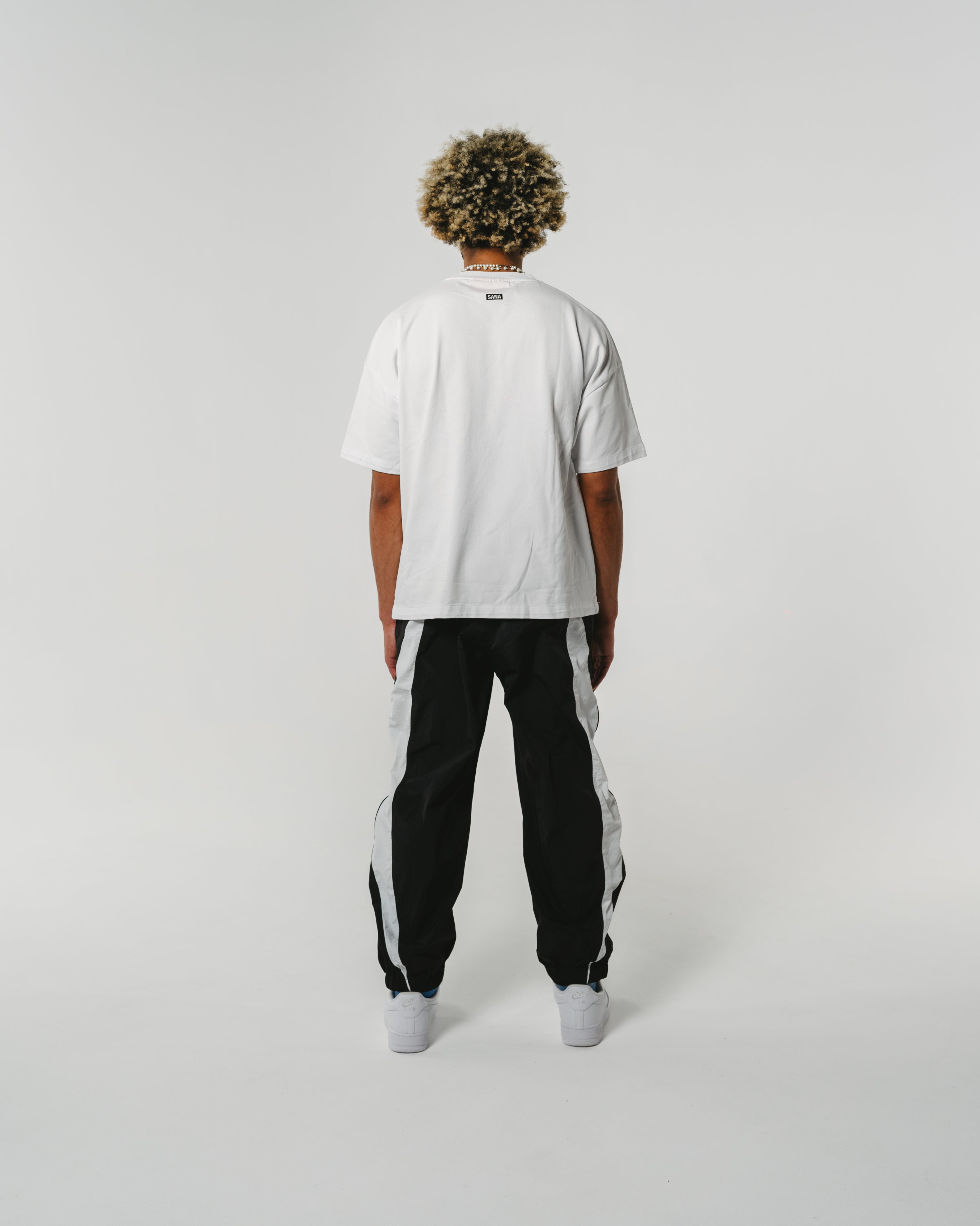 NYLON PANTS - BLACK/WHITE