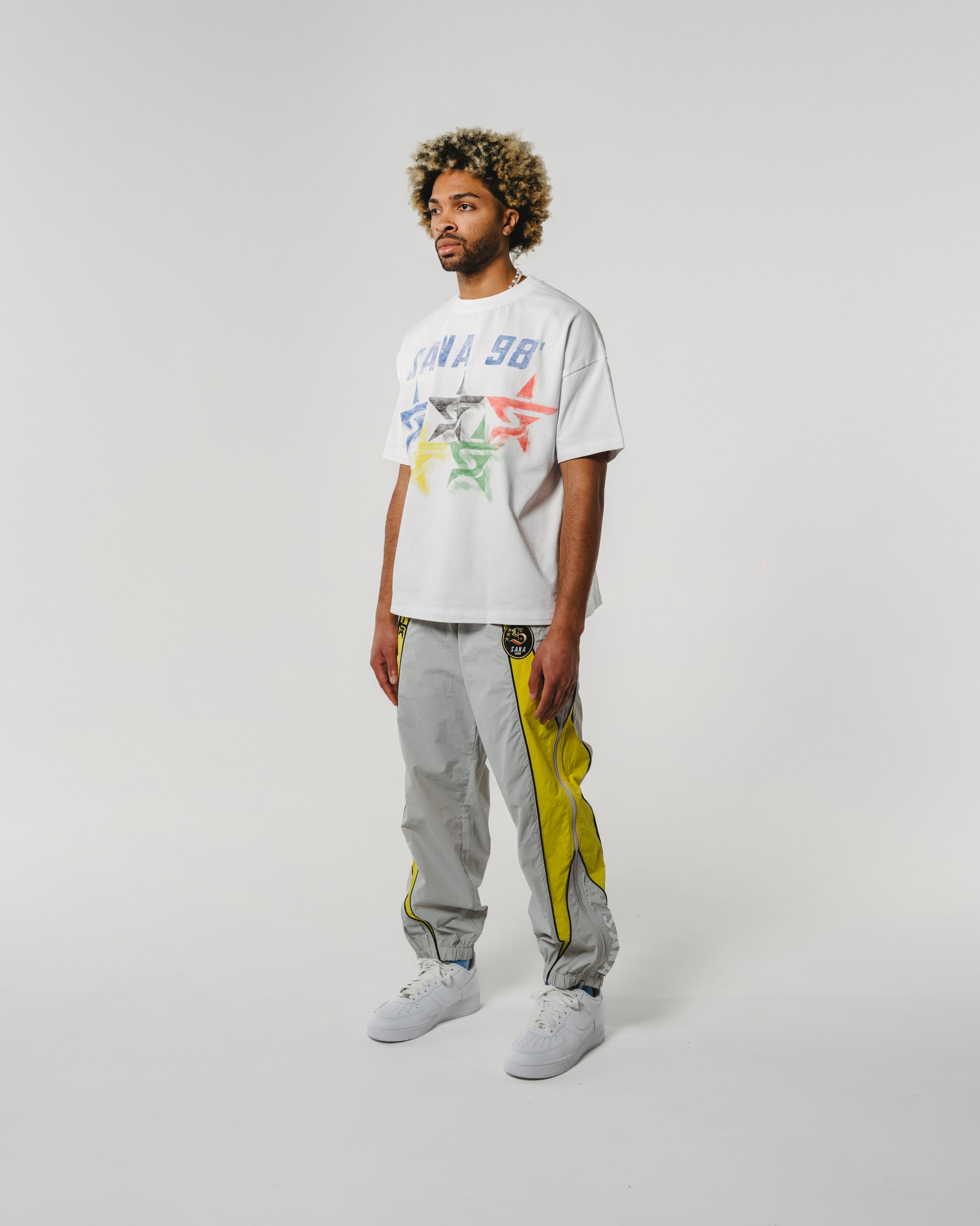 NYLON PANTS - GRAY / YELLOW – SANA