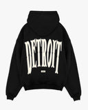 DETROIT LOGO HOODIE - OFF BLACK