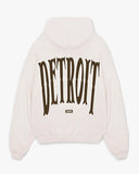 DETROIT LOGO HOODIE - CREAM