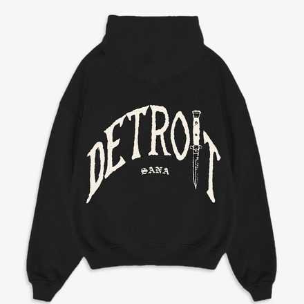 DETROIT BLADE HOODIE - OFF BLACK