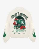 EL SKELETON HELMET CREWNECK - OATMEAL