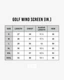 GOLF WIND SCREEN - BLACK & WHITE