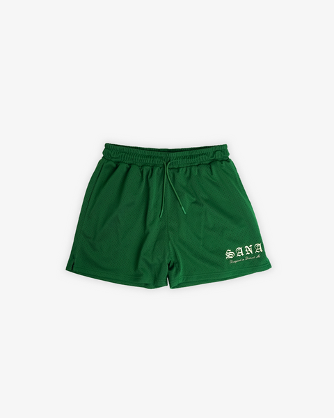 ◆YESEYESEE◆ Studio GDB Sweat Shorts Green YS231TSOWS03GRN SCHMOOD Sweat Shorts - Forest Green/White