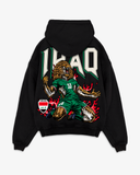 IRAQ LION HOODIE - BLACK