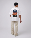 BASEBALL CAP TEE - WHITE