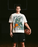 MSU COURT GLADIATOR TEE - CREAM