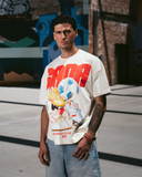 LACE UP TEE - CREAM