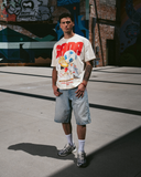 LACE UP TEE - CREAM