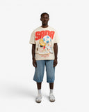 LACE UP TEE - CREAM