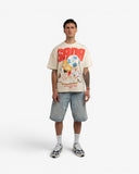 LACE UP TEE - CREAM