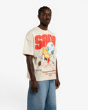 LACE UP TEE - CREAM