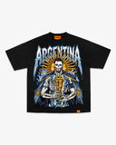 ARGENTINA SKELLY TEE - BLACK